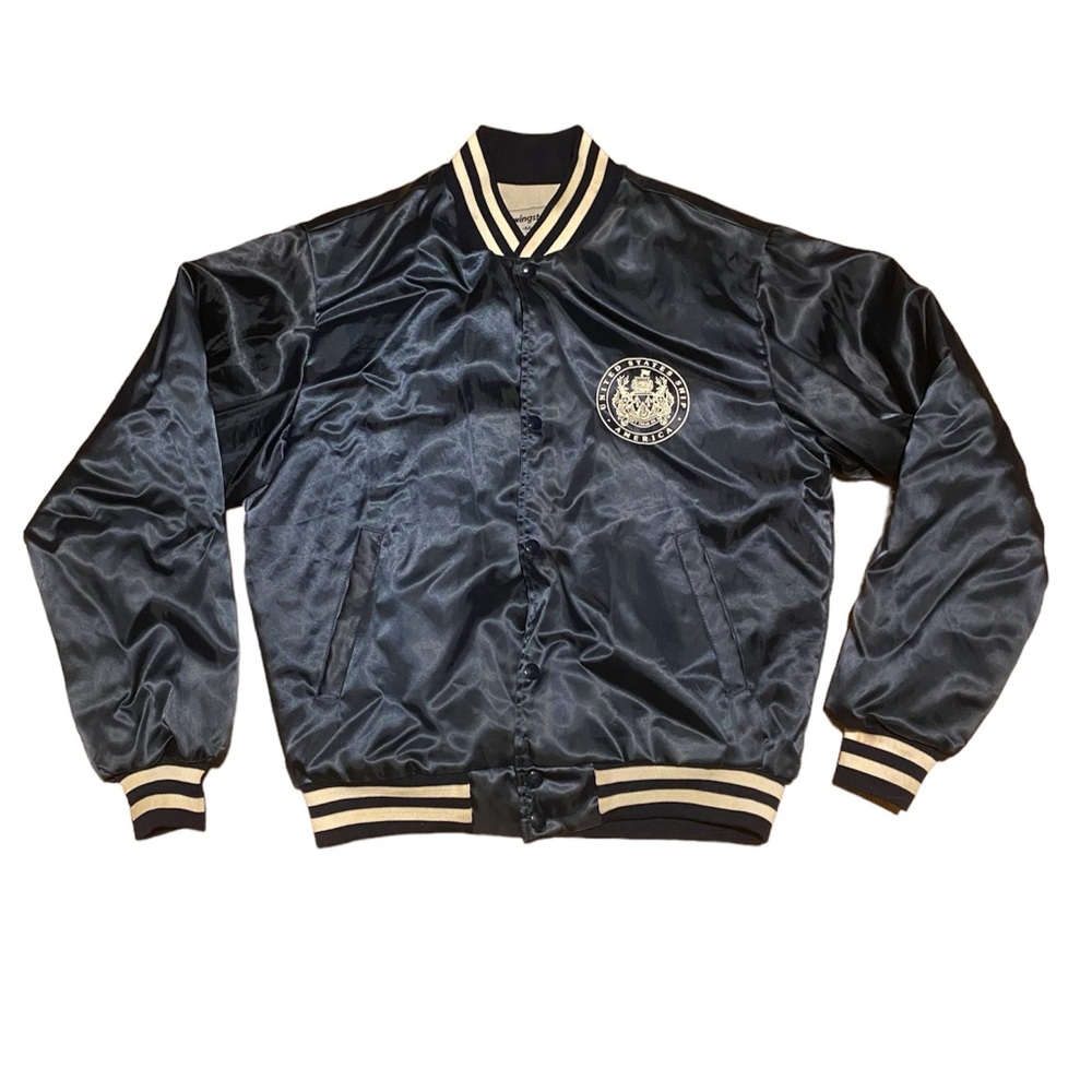 Vintage uss america cv-66 bomber jacket 80s